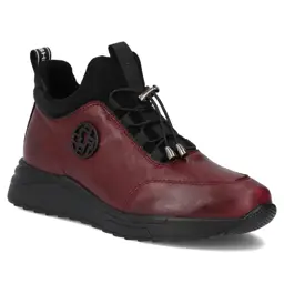 Botki na platformie FILIPPO DBT7168 Bordowy