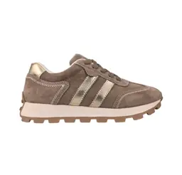 Sneakersy skórzane S.BARSKI LR61-7097 c.beżowy - zdjęcie 1
