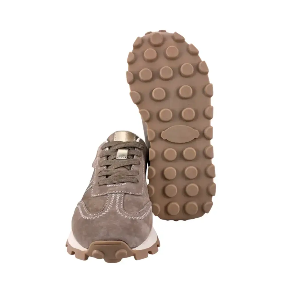 Sneakersy skórzane S.BARSKI LR61-7097 c.beżowy - zdjęcie 6