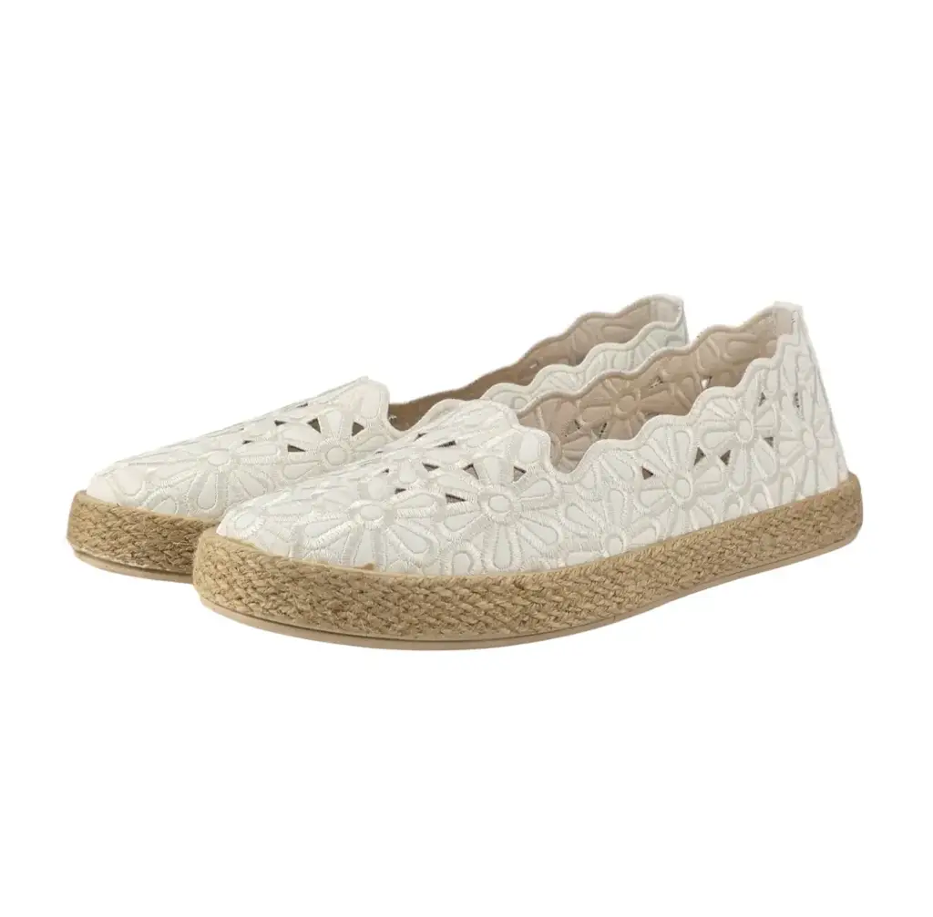 Damskie espadryle z kwiatowym wzorem 9966 - zdjęcie 3