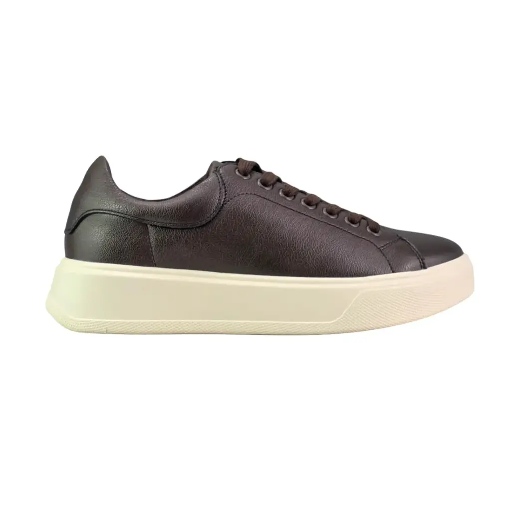 Sneakersy damskie skórzane CAMBELL 19379 Brązowy