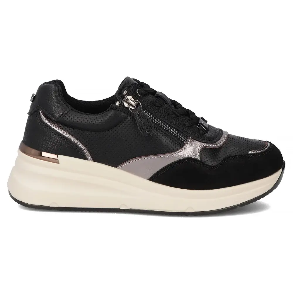 Skórzane sneakersy FILIPPO DP7105/25 - zdjęcie 4