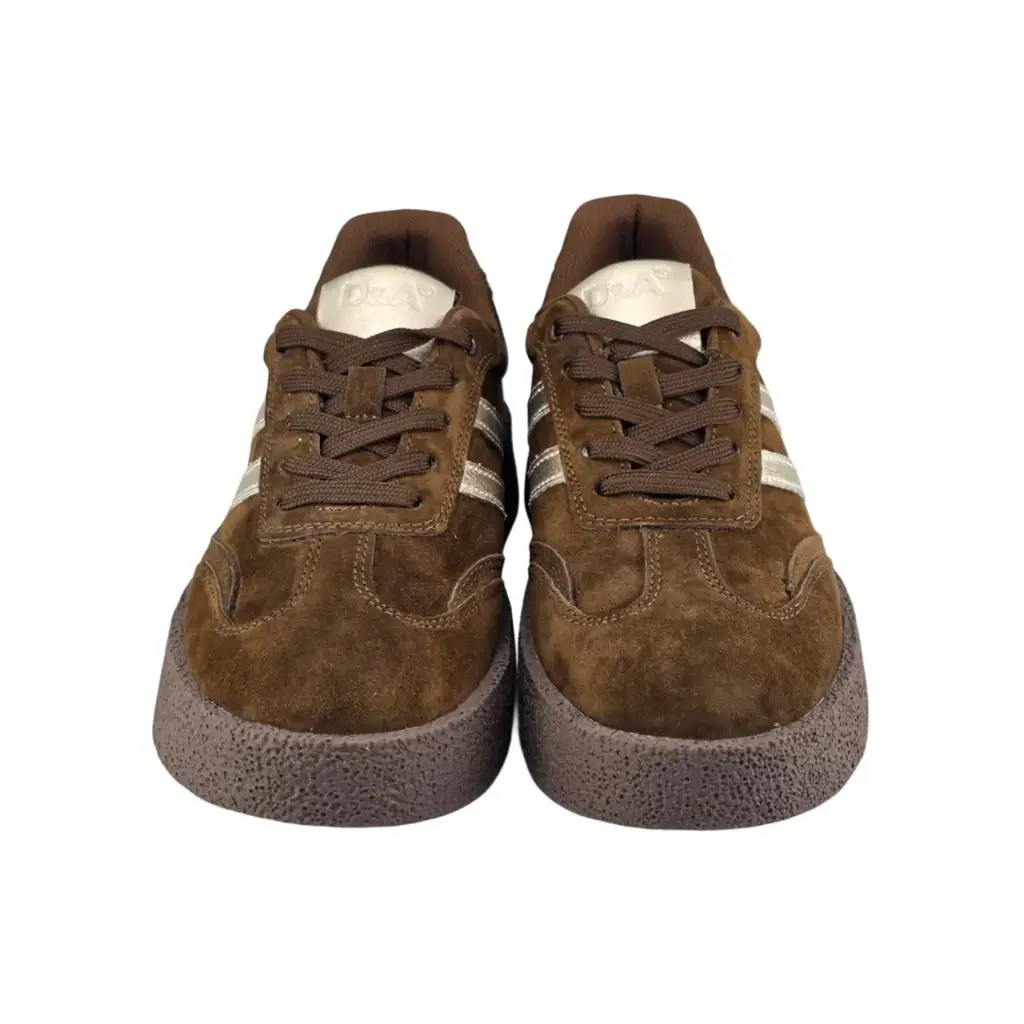 Skórzane sneakersy damskie zamszowe D&A 7107 - miniatura 4