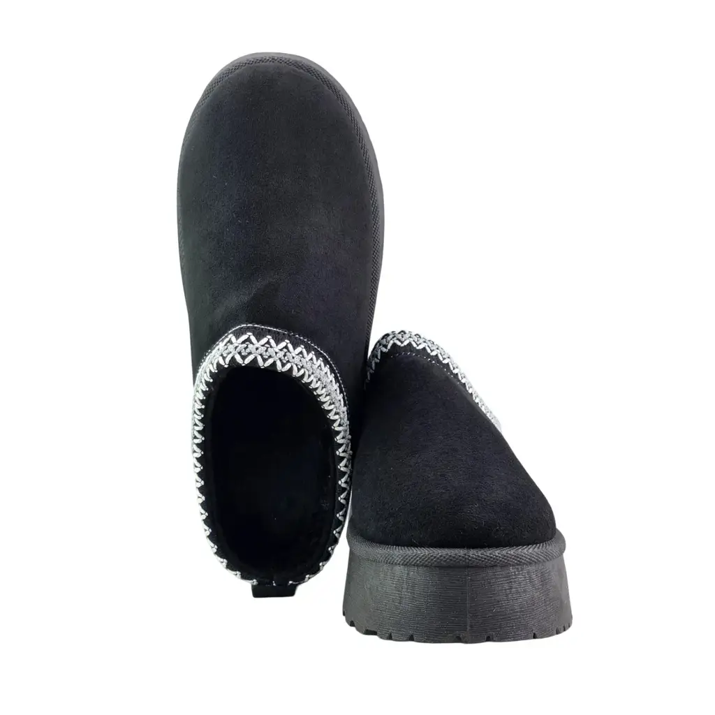 Wsuwane buty damskie zimowe NEWS 9248 Brązowy - miniatura 8