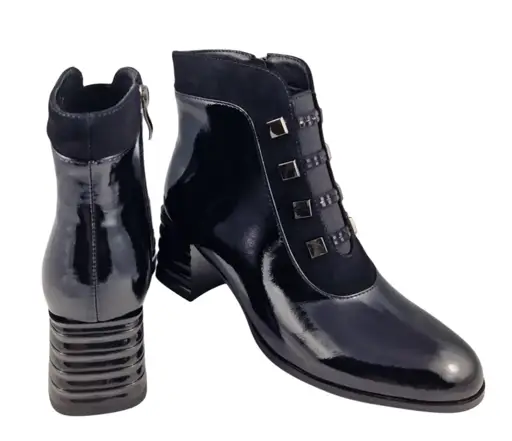 Botki damskie na obcacie ESTETIC D-440 - zdjęcie 1