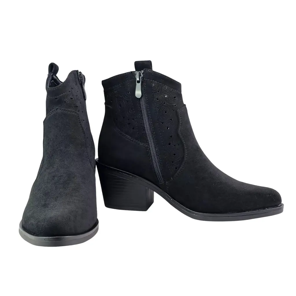Botki damskie S.BARSKI HY62-8147 Czarny - miniatura 6