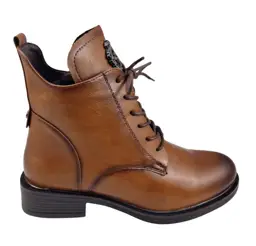 Botki damskie sznurowane EVENTO 7976 Camel