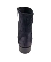 Damskie Botki VINCEZA 58594 zamsz Czarny - zdjęcie 3