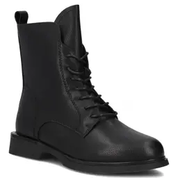 Skórzane botki FILIPPO DBT7222 Czarny - zdjęcie 2