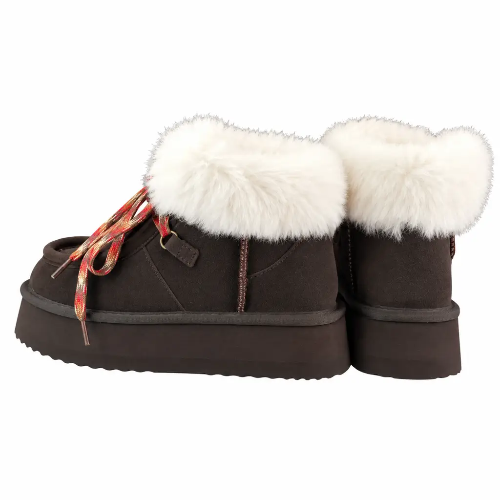 Śniegowce damskie skórzane VINCEZA 97981 Brązowy - miniatura 4