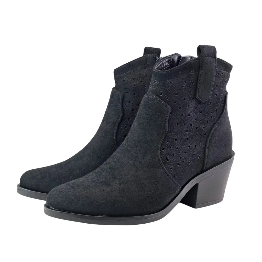 Botki damskie S.BARSKI HY62-8147 Czarny - miniatura 4