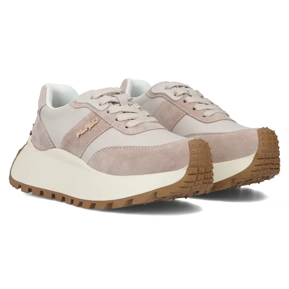 Skórzane sneakersy Filippo DP6785 - zdjęcie 8