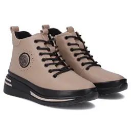 Botki damskie skórzane FILIPPO DBT4215 Taupe - zdjęcie 2