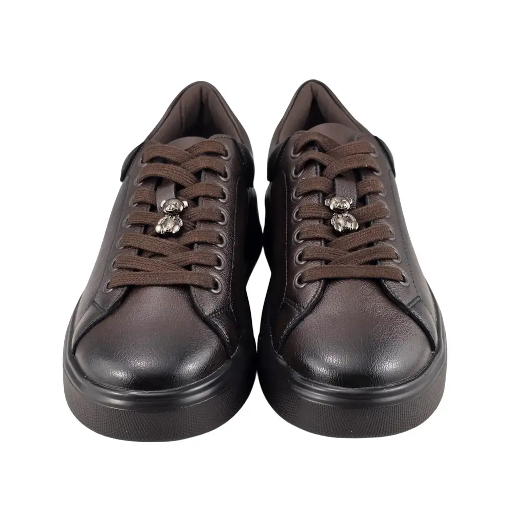 Sneakersy damskie skórzane CAMBELL 19379 czekoladowe - miniatura 4