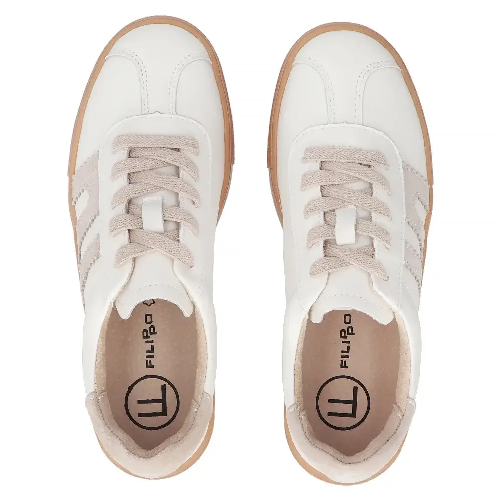 Skórzane sneakersy FILIPPO DP6798 - zdjęcie 10