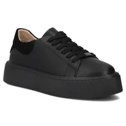Sneakersy damskie skórzane FILIPPO DP6119 - zdjęcie 3