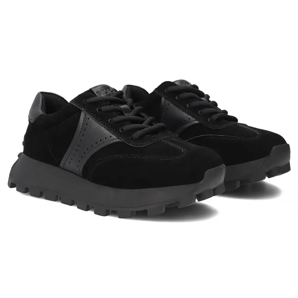 Sneakersy skórzane damskie FILIPPO DP7976 - miniatura 3