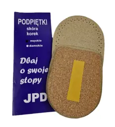 Podpiętki skóra/korek męskie - zdjęcie 1