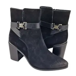 Botki skórzane SERGIO LEONE BT25384-S Czarny