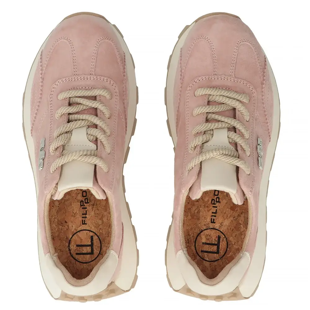 Sneakersy damskie skórzane FILIPPO DP7498 - miniatura 4
