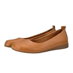 Baleriny Damskie Skórzane RAVINI 91182 pomarańcz - zdjęcie 1
