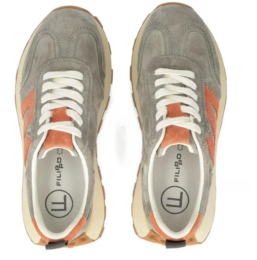 Skórzane sneakersy FILIPPO DP6743 - zdjęcie 9