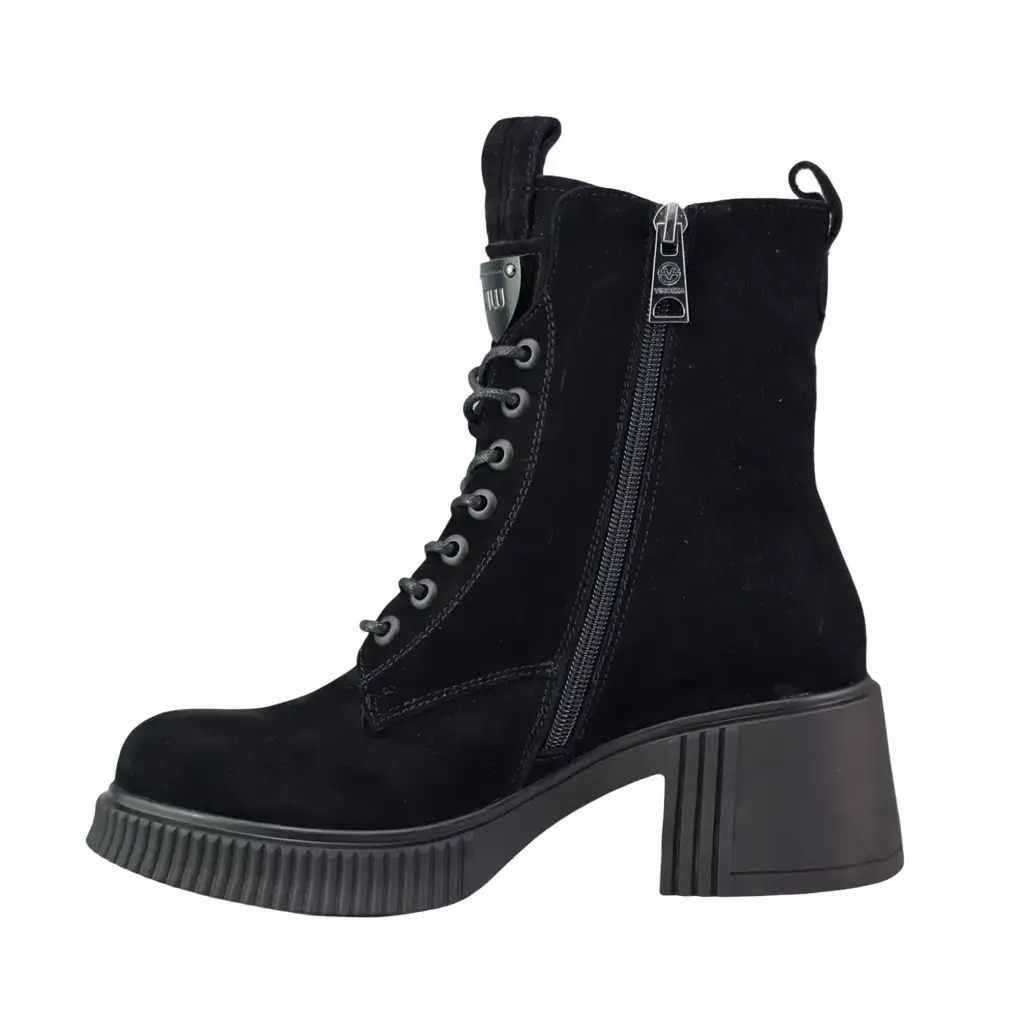 Botki damskie skórzane VINCEZA 67009 Czarny - miniatura 3