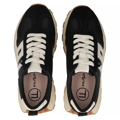 Skórzane sneakersy FILIPPO DP6743 - zdjęcie 5