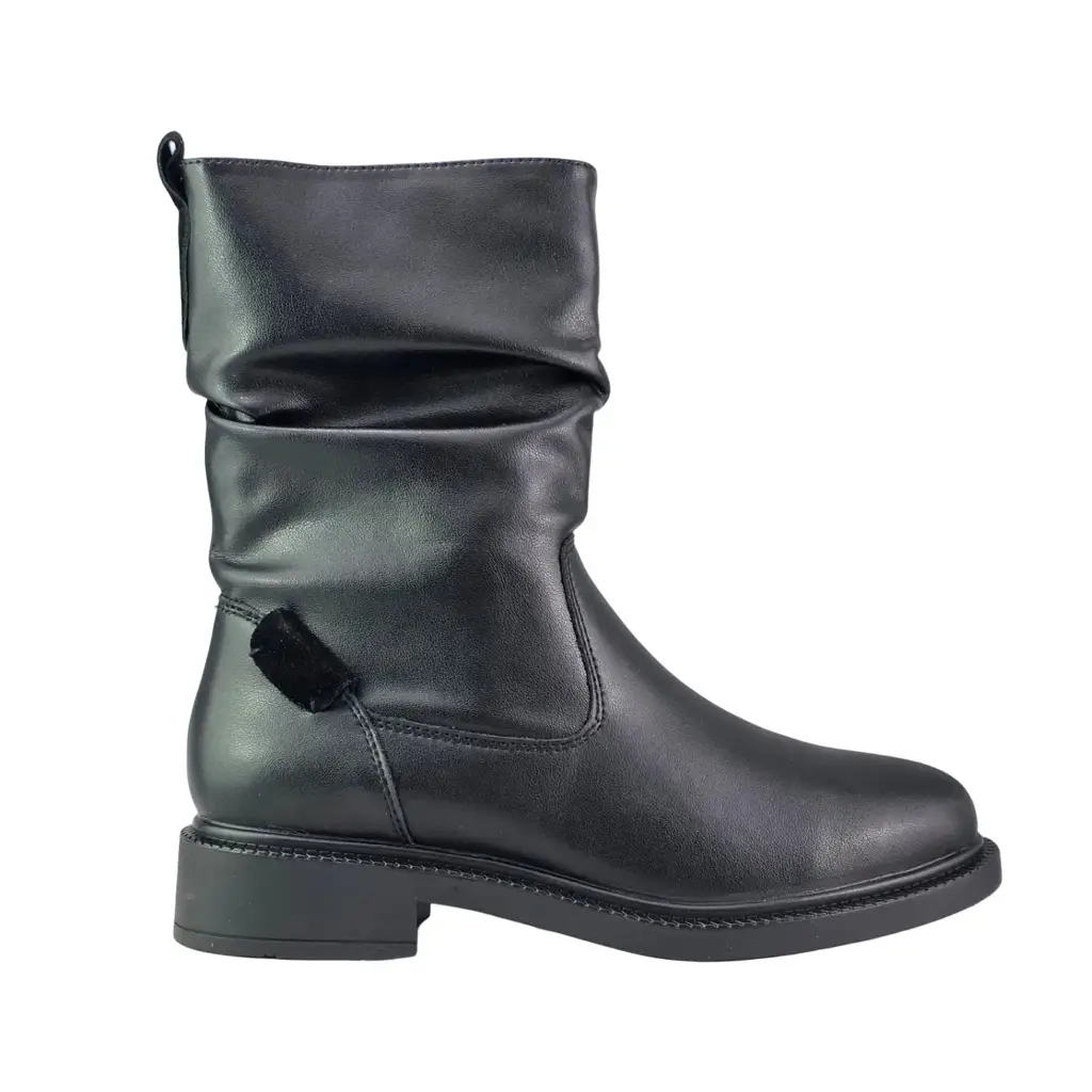 Botek damski skórzany SERGIO LEONE BT-08-S Czarny