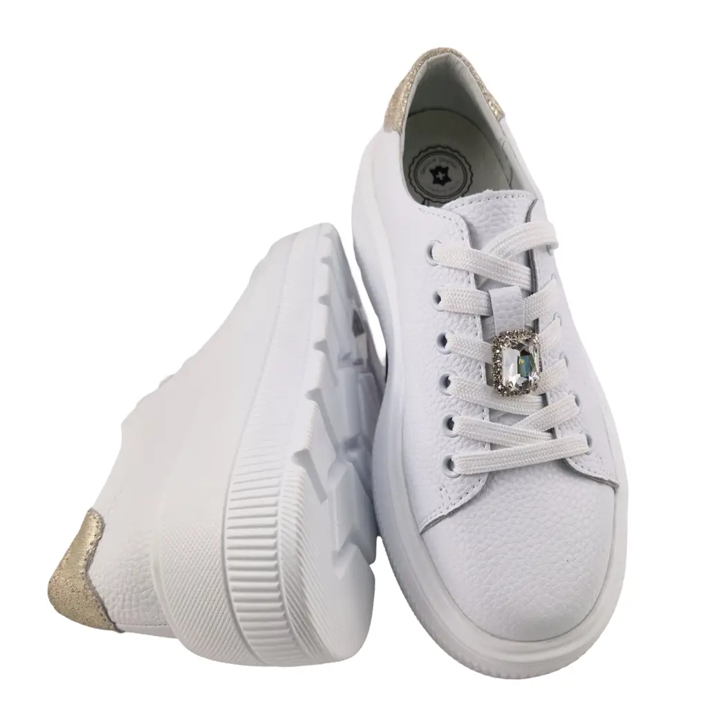 Sneakersy skórzane ESTETIC EV8182 - zdjęcie 6