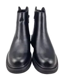 Botki skórzane VINCEZA 39956 skóra Czarny