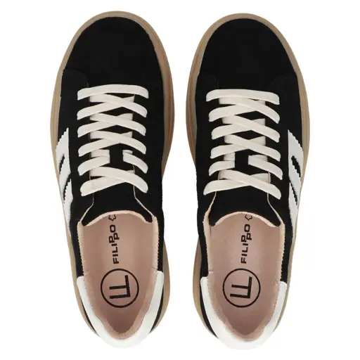 Zamszowy sneakers FILIPPO DP6744 - zdjęcie 5