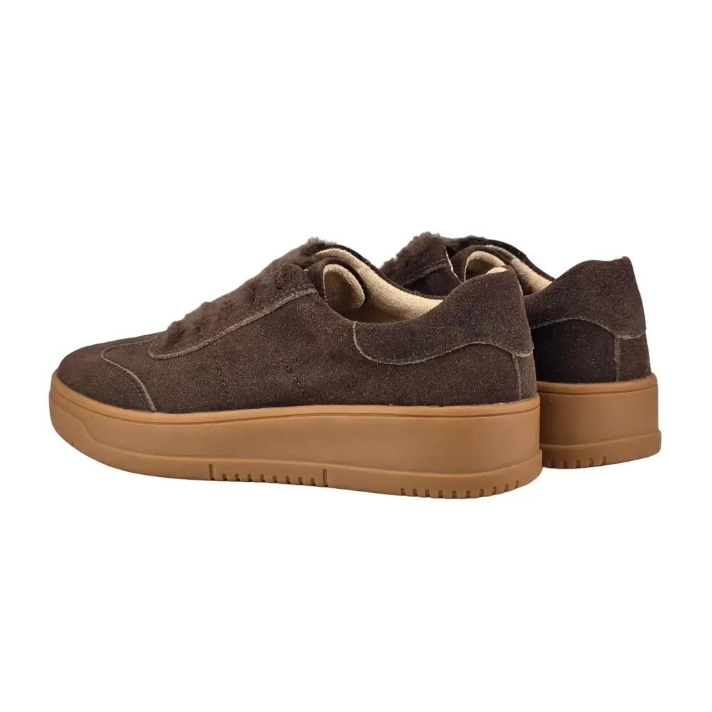 Sneakersy damskie skórzane KOBBO 79655 Brązowy - miniatura 4