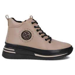 Botki damskie skórzane FILIPPO DBT4215 Taupe - zdjęcie 1