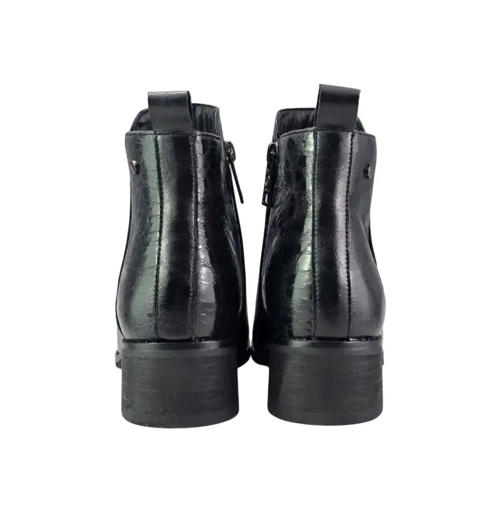 Botki damskie skórzane VINCEZA 133133 Czarny - miniatura 5