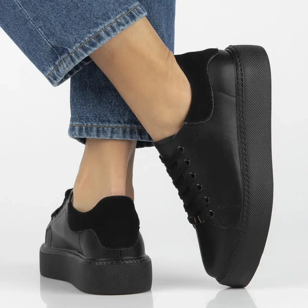 Sneakersy damskie skórzane FILIPPO DP6119 - miniatura 6