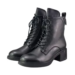 Botki damskie skórzane VINCEZA 89162 Czarny - zdjęcie 2
