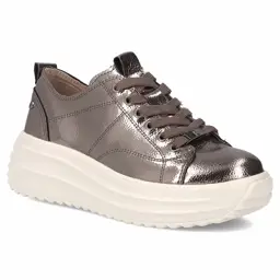 Skórzane sneakersy FILIPPO DP6795 Grafitowy