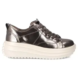 Skórzane sneakersy FILIPPO DP6795 Grafitowy