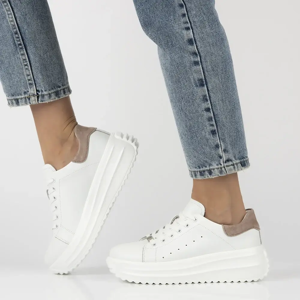 Skórzane sneakersy FILIPPO DP6739 - zdjęcie 5