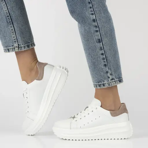 Skórzane sneakersy FILIPPO DP6739 - zdjęcie 5