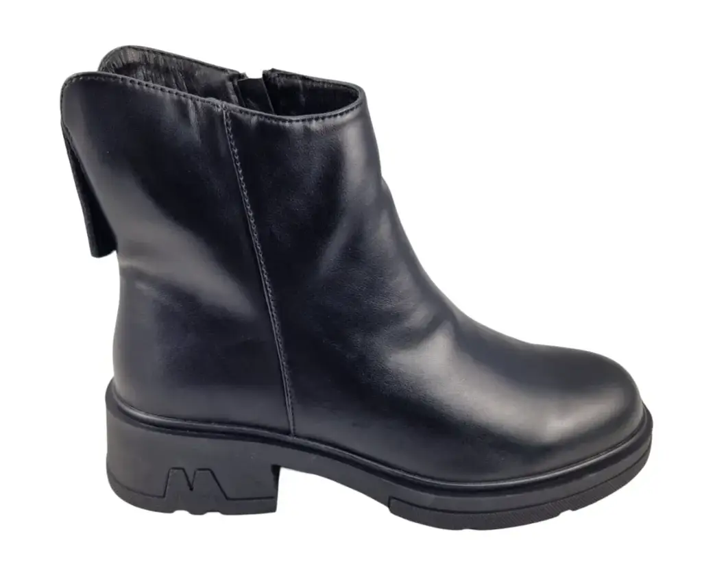 Botki skórzane VINCEZA 39956 skóra Czarny