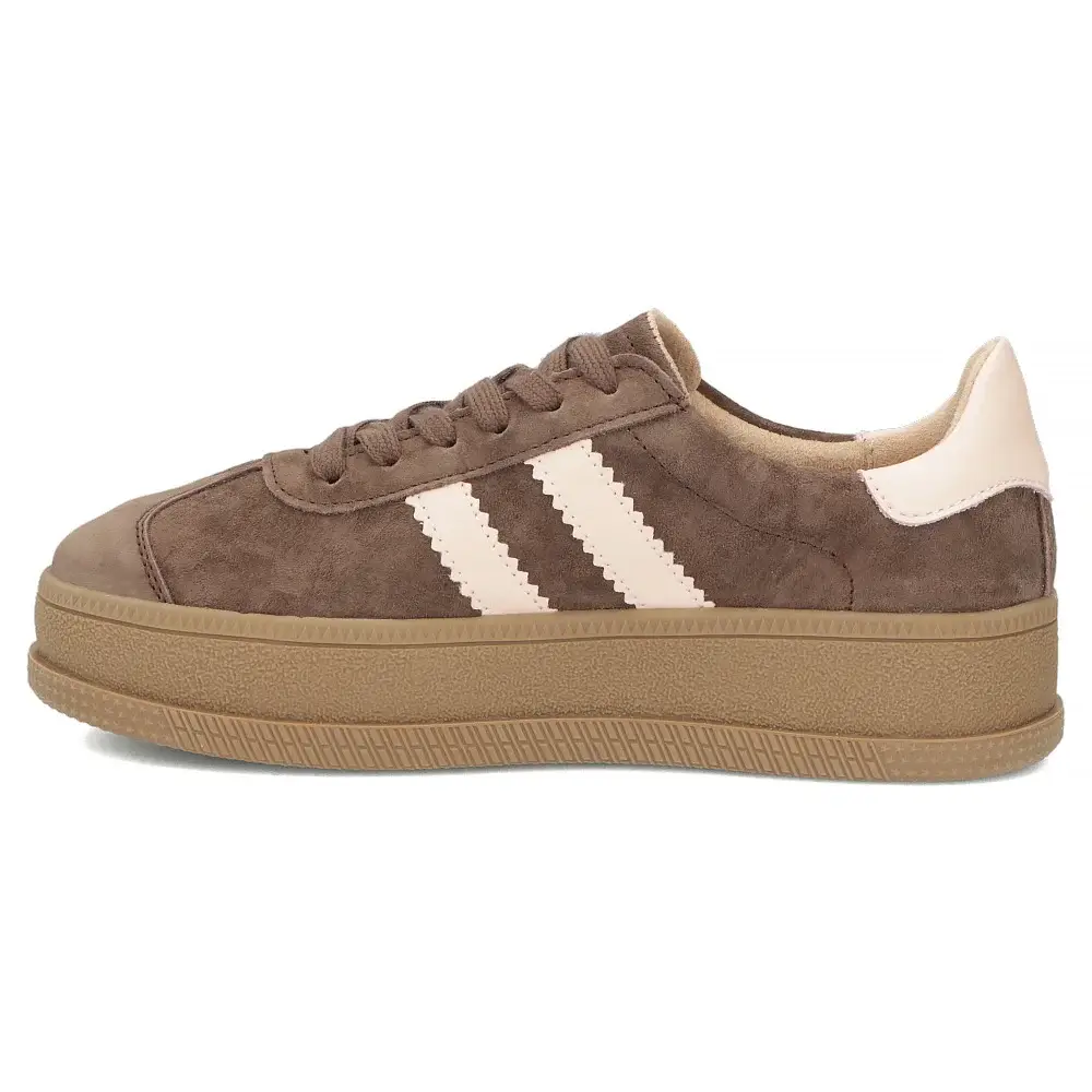 Sneakersy skórzane damskie FILIPPO DP7995 ciemny - miniatura 3