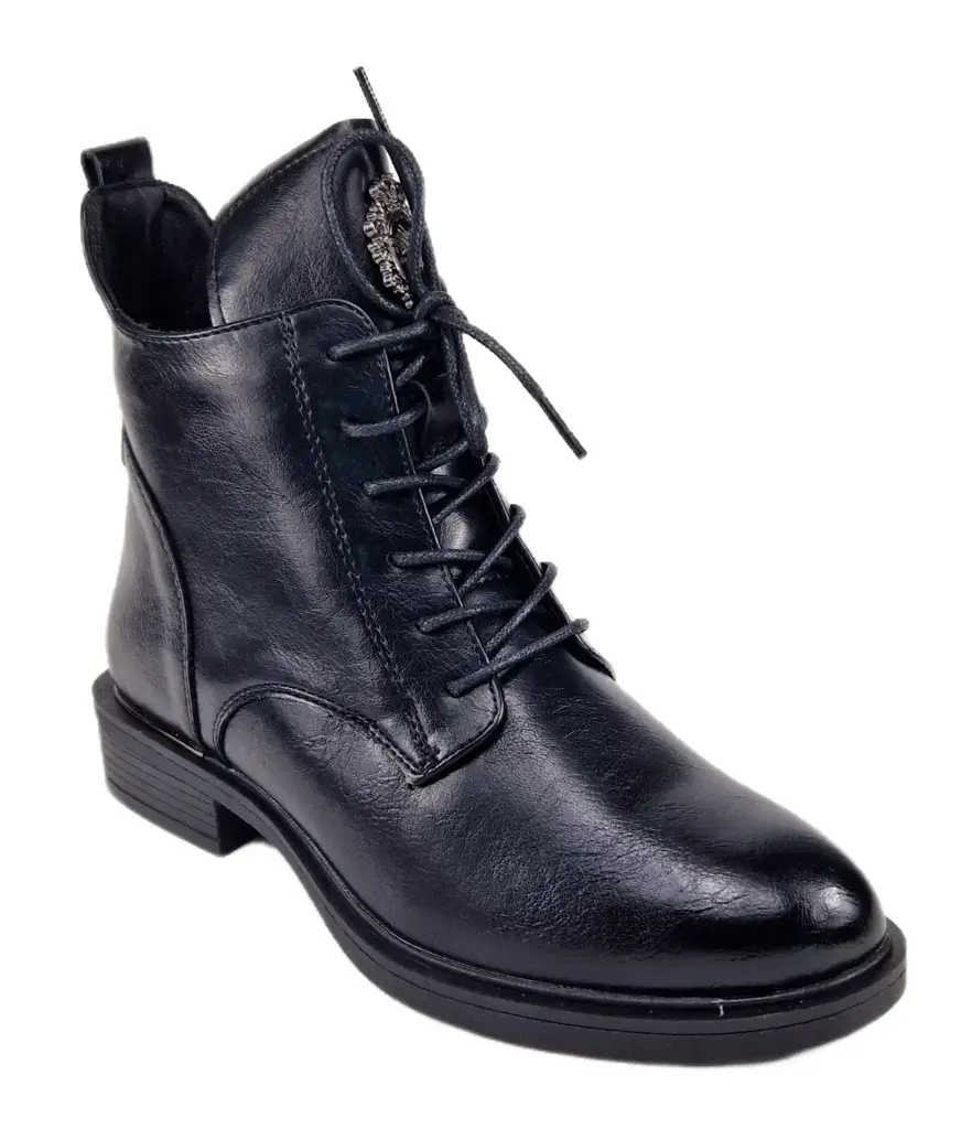 Botki damskie sznurowane EVENTO 7976 Czarny - miniatura 4