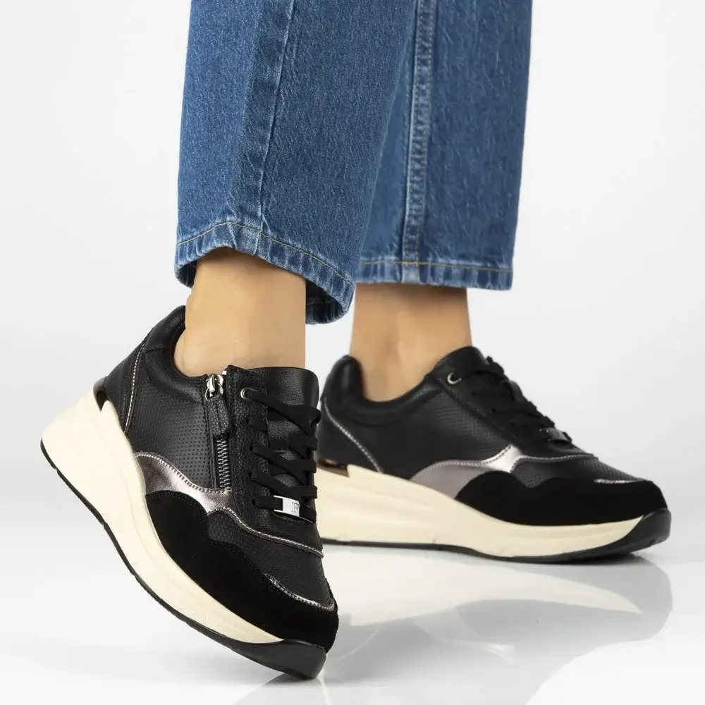 Skórzane sneakersy FILIPPO DP7105/25 - zdjęcie 7