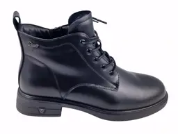 Botki damskie VINCEZA 39953 skóra Czarny