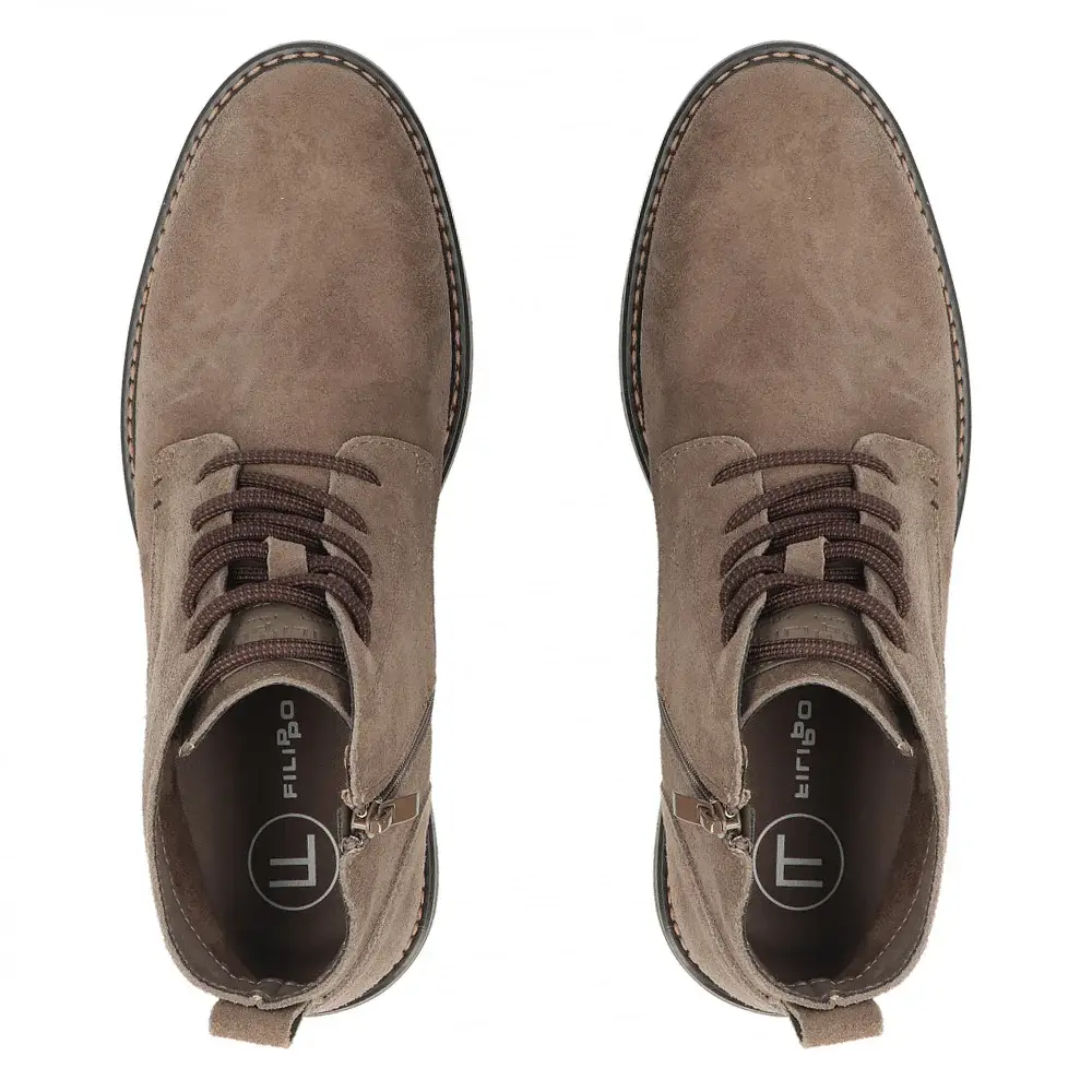 Botki męskie skórzane FILIPPO MBT8318 Taupe - miniatura 5