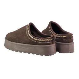 Wsuwane śniegowce na grubej podeszwie 9248 Dark Chocolate - zdjęcie 3