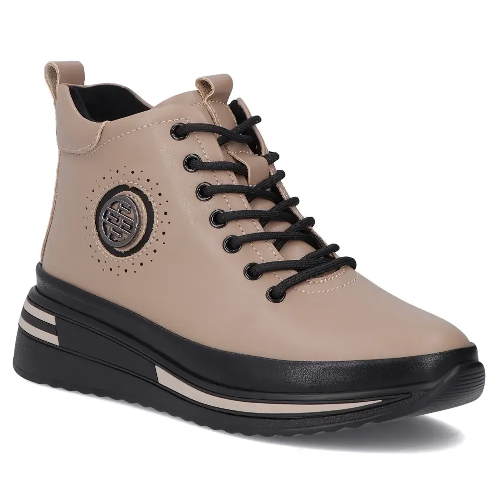 Botki damskie skórzane FILIPPO DBT4215 Taupe - miniatura 3