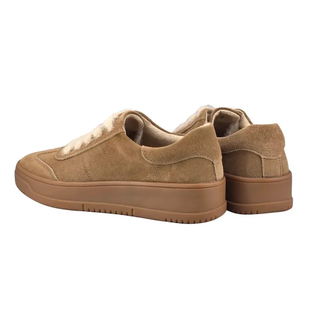 Sneakersy damskie skórzane KOBBO 79655 Beżowy - miniatura 6
